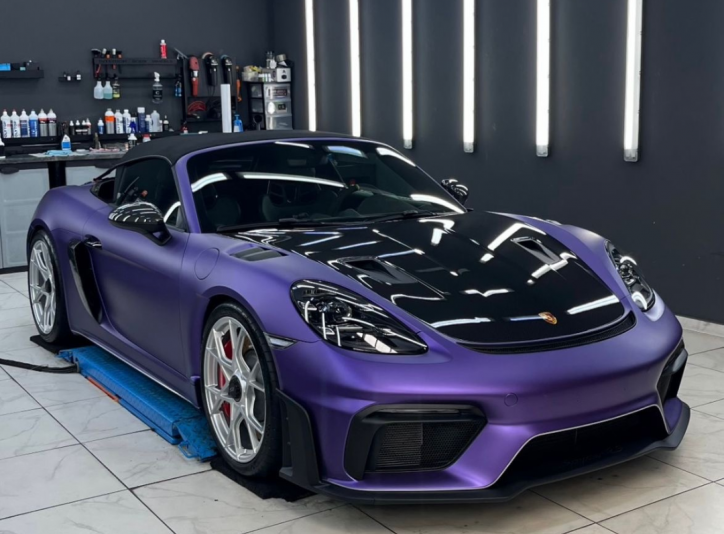 Porsche Vollfolierung Seitenansicht